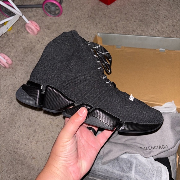 Balenciaga Black sock runners - Picture 1 of 7